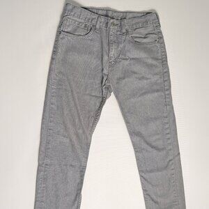 Levis 508 Gray Slim Straight Leg Jeans 31X30  Mens Denim